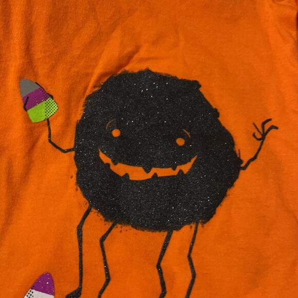Cat & jack 3t orange Halloween candy shirt NWT - Picture 6 of 8